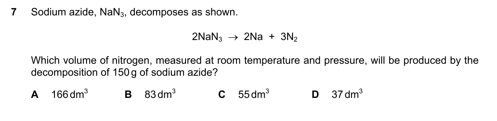9701/12/F/M/20 question 7