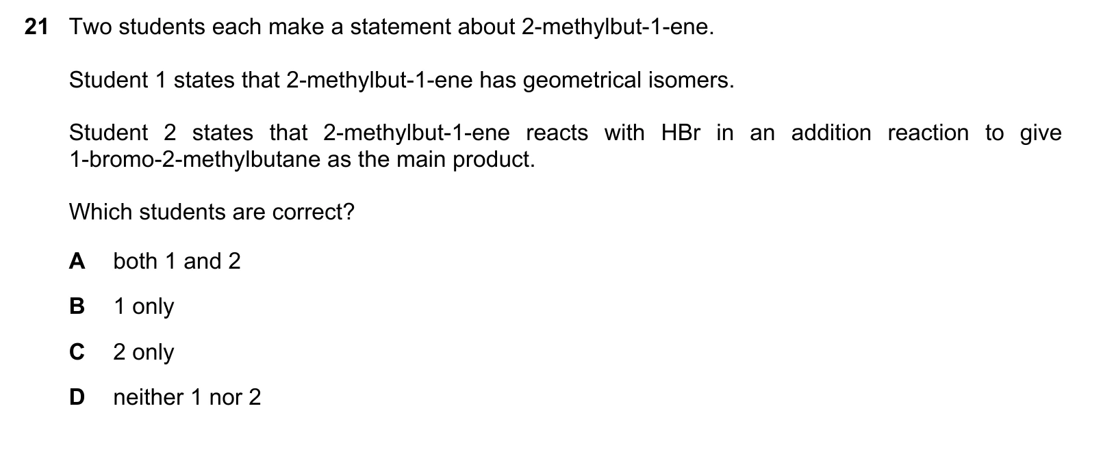 9701/11/O/N/20 question 21