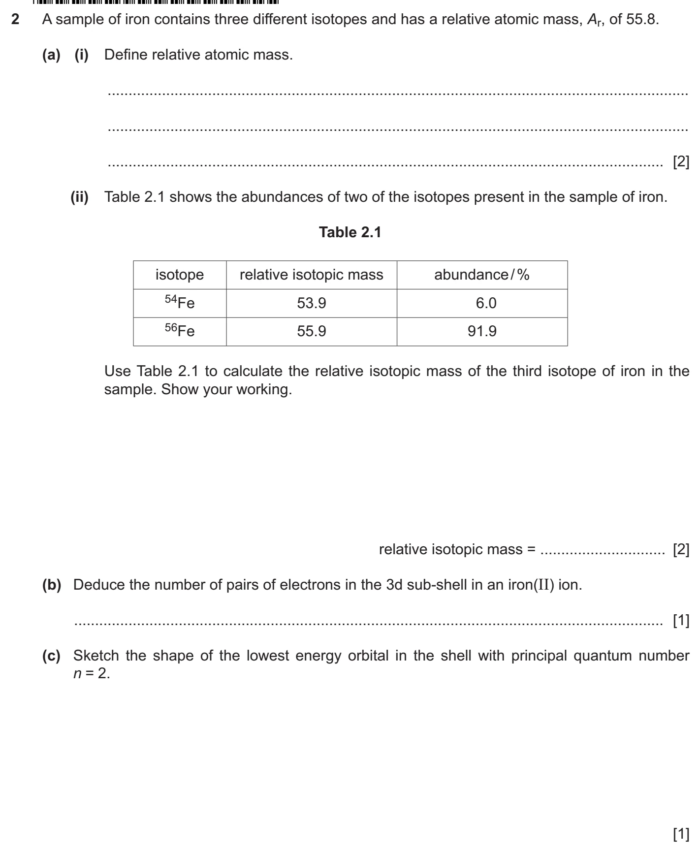 9701/22/M/J/25 question 2