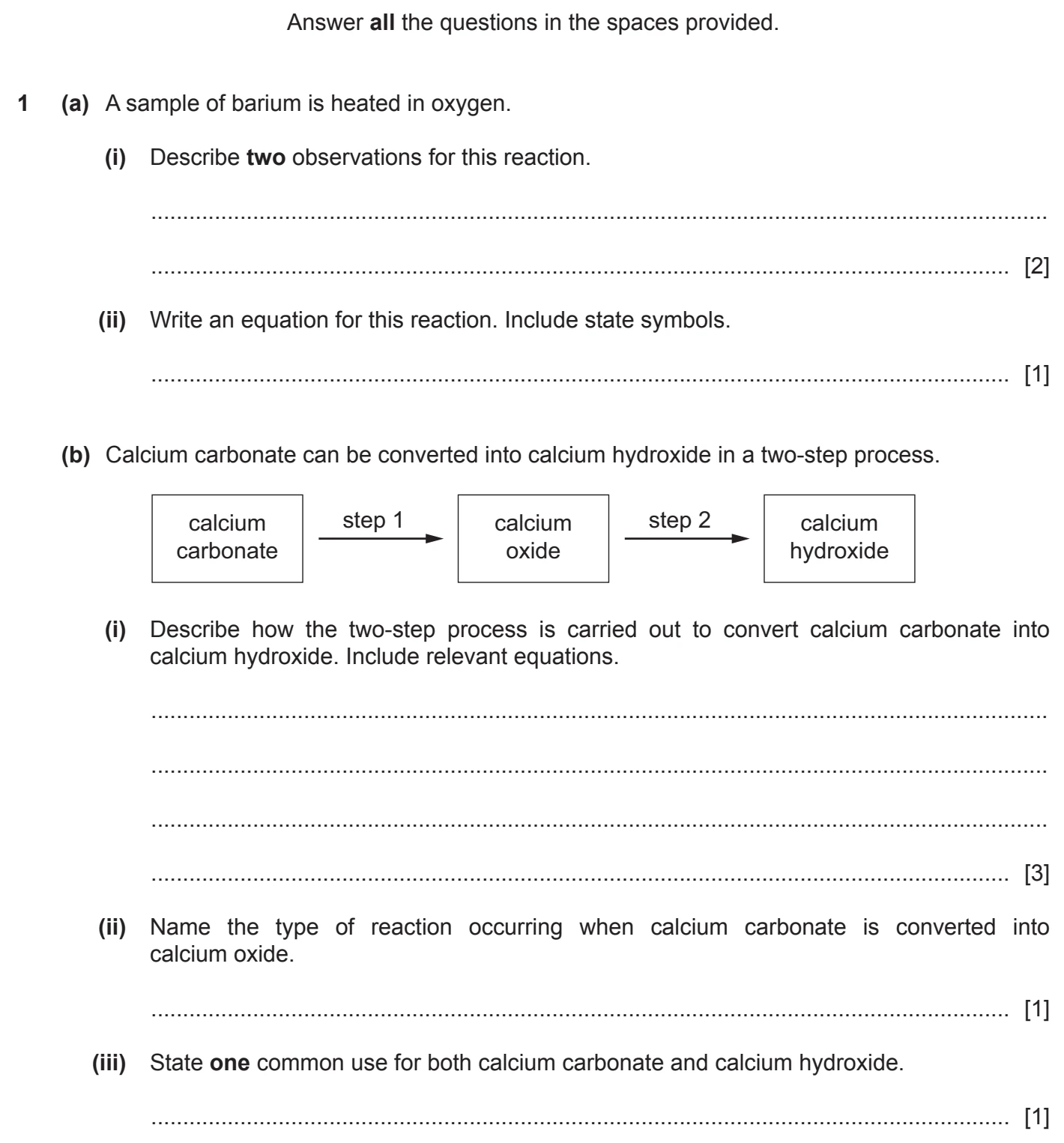 9701/23/M/J/20 question 1