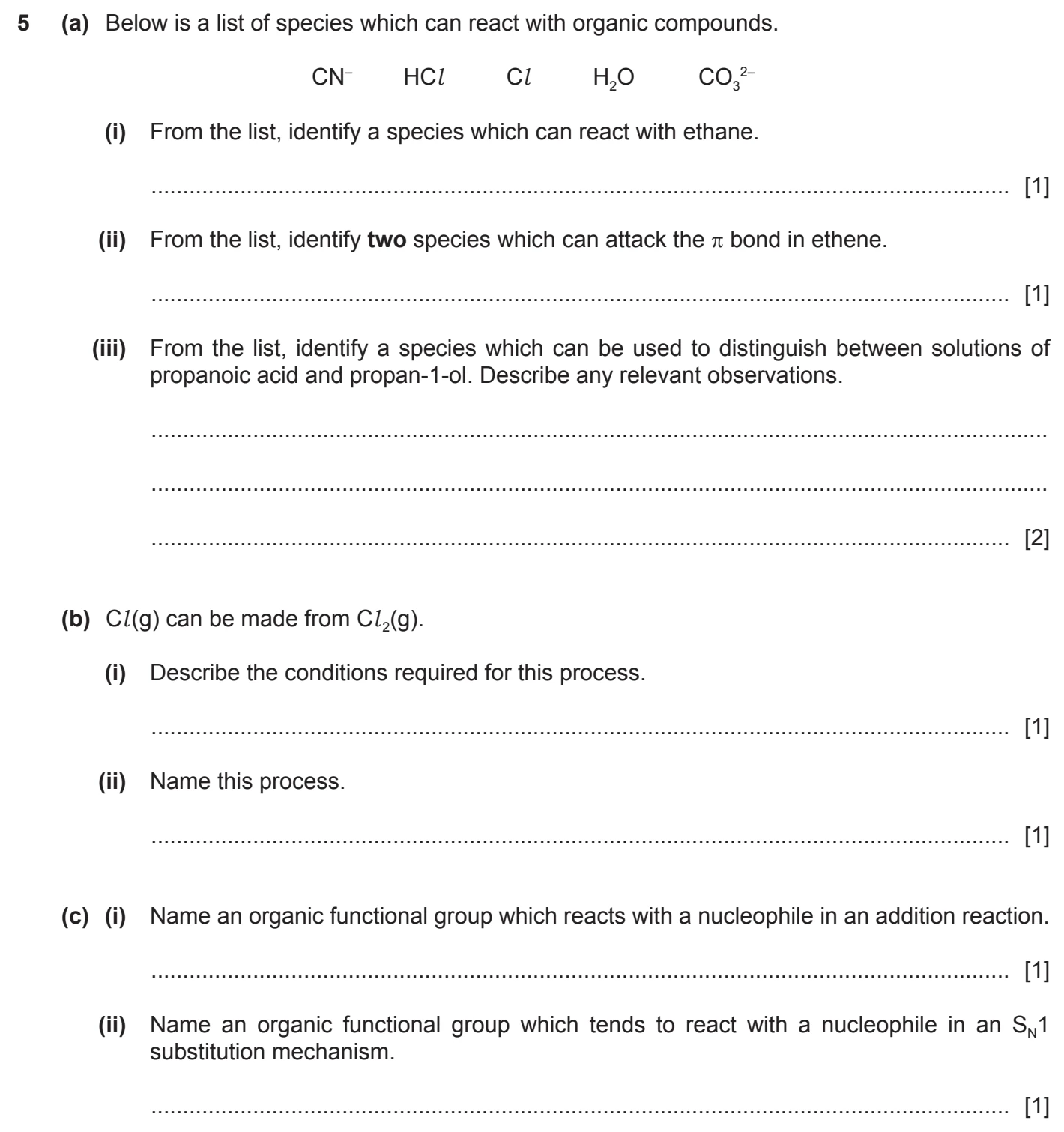 9701/21/M/J/20 question 5