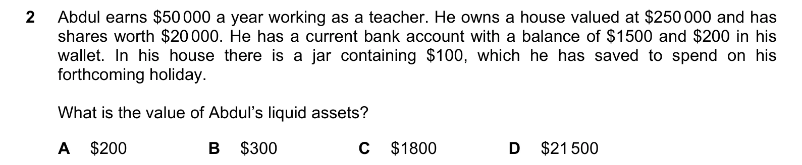 9708/13/M/J/20 question 2